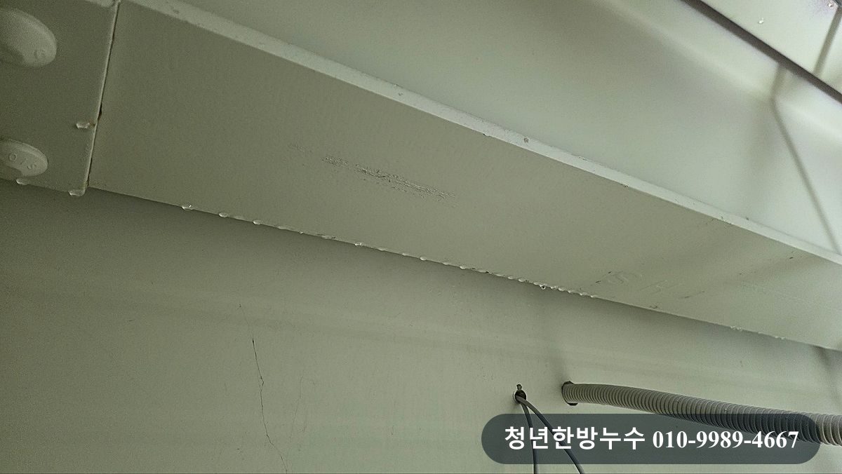 현장 천장과 주변 구조 모습입니다.